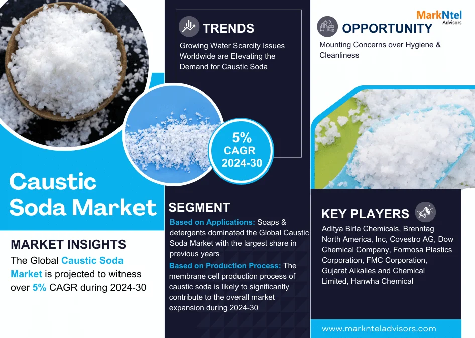 Caustic Soda Market Forecasts 5% CAGR Growth Through 2030